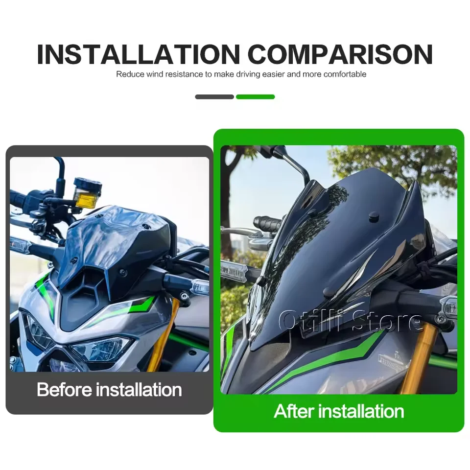 

Новые аксессуары для мотоциклов, обтекатель лобового стекла, дефлекторы ветра, козырек Kawasaki Z900 Z 900 SE Z-900 2026 2025