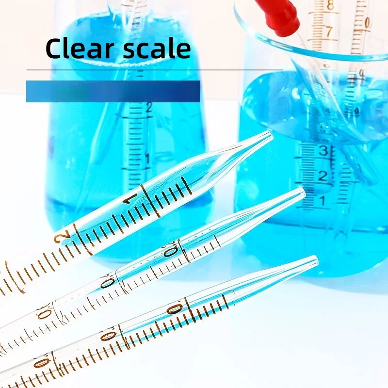 

Droppers 25-Pcs Glass 3ml Graduation Precise Liquid Transfer Pipettes Essential Oils Labs DIY Excluding adhesive head JVLAB