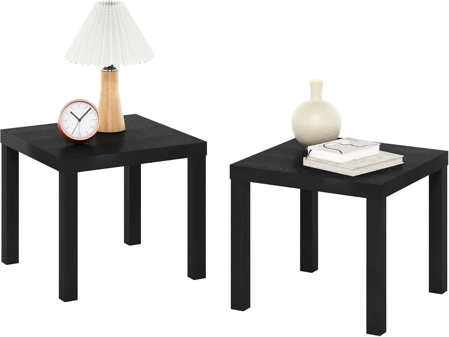 

Классический квадратный приставной столик Parsons, набор из 2 штук, прочный и стильный, для домашнего декора