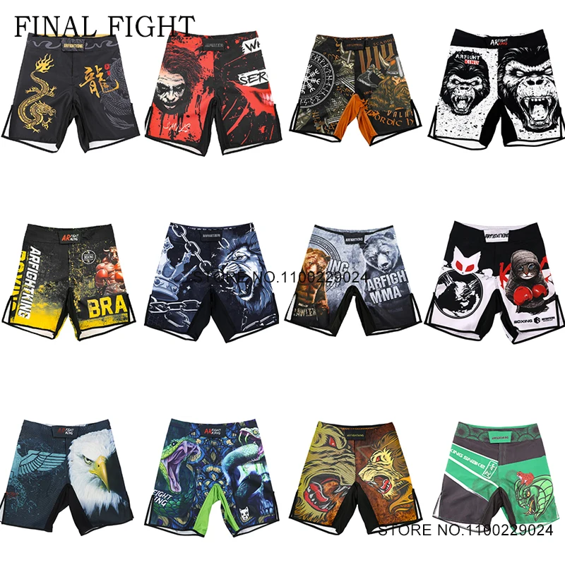 

MMA Shorts Quick Dry Fight Shorts Men Women Muay Thai Boxing Pants Martial Arts Jiu-jitsu Grappling Kickboxing Training Trunks