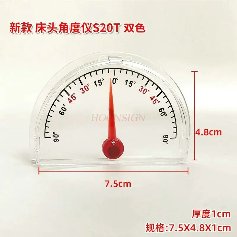 

1pcs Angle display of protractor, angle display card for elevated bed head, angle measurement card for bed head