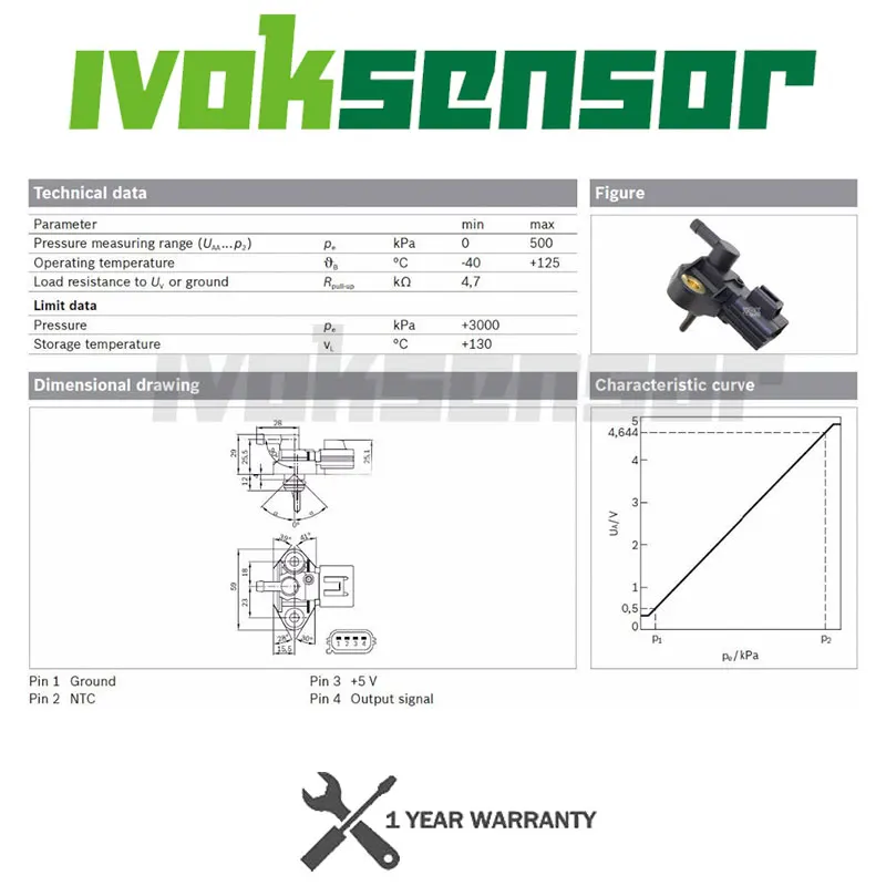 Fuel Injector Rail Pressure Sensor For Ford Escape Explorer Focus Maverick Mustang 2005 2008 2007 Crown Victoria 3F2E9G756AD