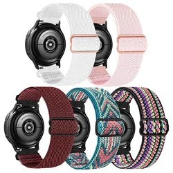 Nylon strap For Samsung Galaxy watch 6 7 4 classic 5 pro 3 Active 2 Gear S3 20mm 22mm correa Elastic bracelet Huawei GT 2/3 band