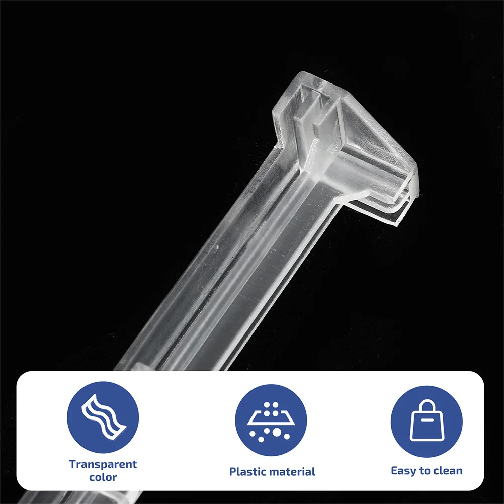

2Pcs Plastic Vertical Blind Valance Corners Clear Corner Brackets Strong Vertical Blind Corner Frame Replacement