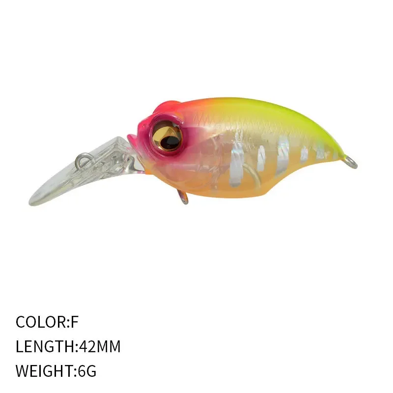 Kurbel Griffon Wobbler Angelköder Japanisches Design Noise Crankbait 6g 42mm Schwimmender Kurbelköder für Barsch Barsch Hecht Pesca