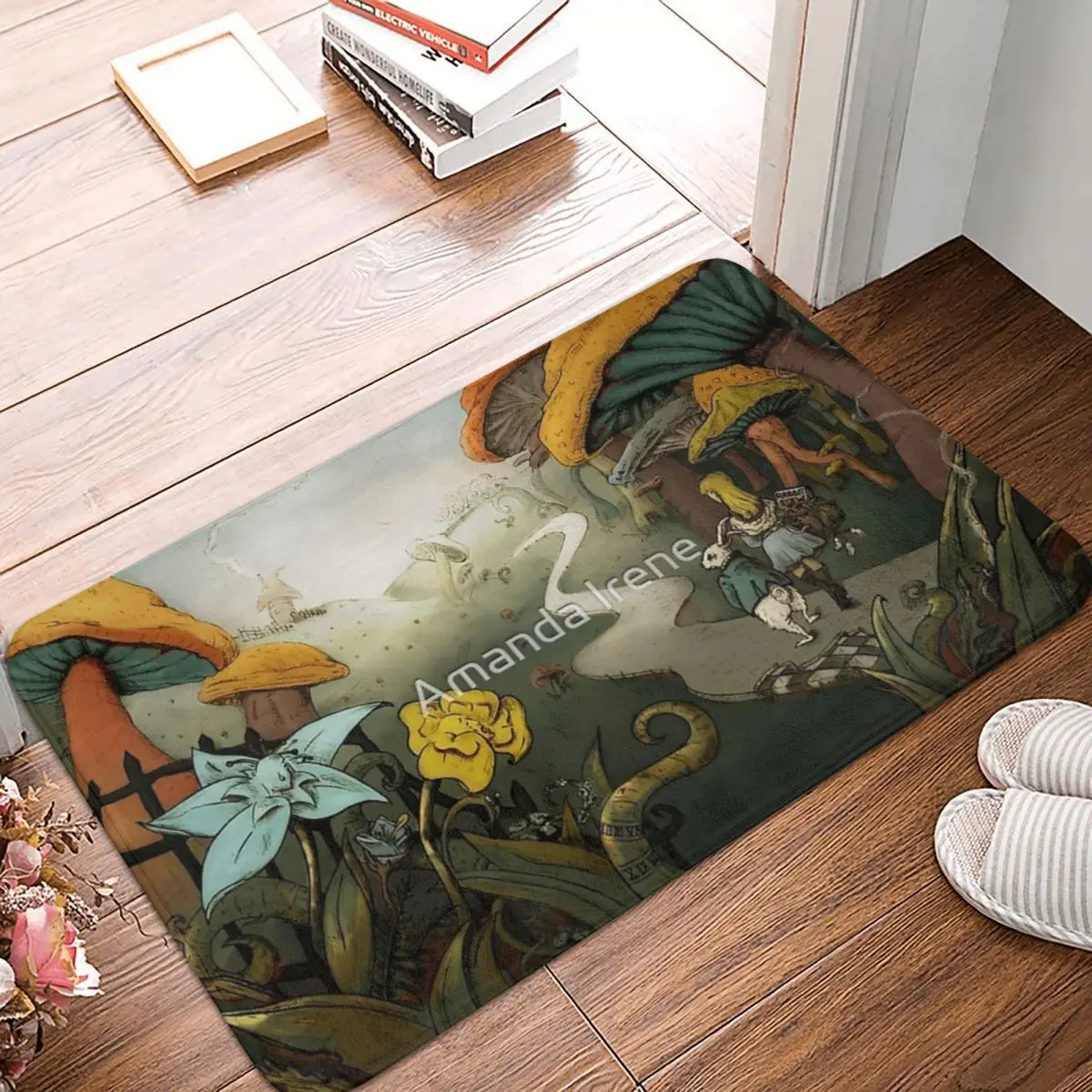 Rabbit Stew Facecloth Non-Slip Floor Mat FireplaceThick And Comfortable, Durable Foot Mats