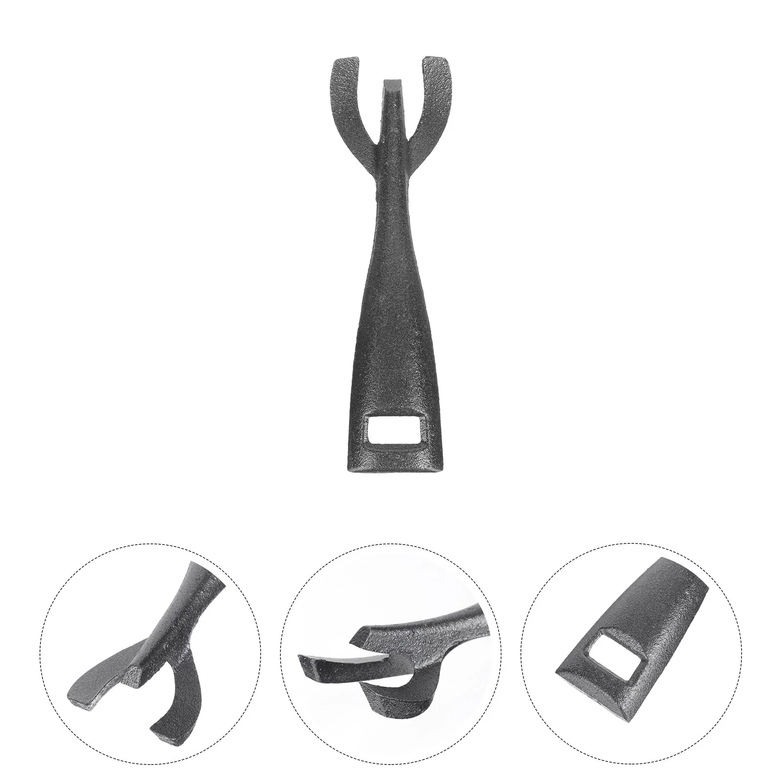 

Durable Cast Iron Teppanyaki Clip Barbecue Plate Clips Roasting Clips Bbq Tongs Kitchen Grilling Tool Dining Bar Steak Fork High