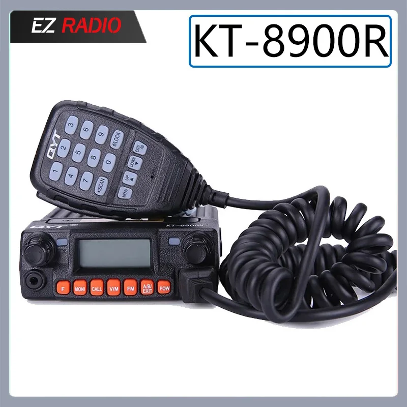 QYT KT-8900R Tri-Band Mobile Radio Station 25W Long Rang Dual Standby 200CH Amateur Transceiver Car Radio Mobile Transceiver