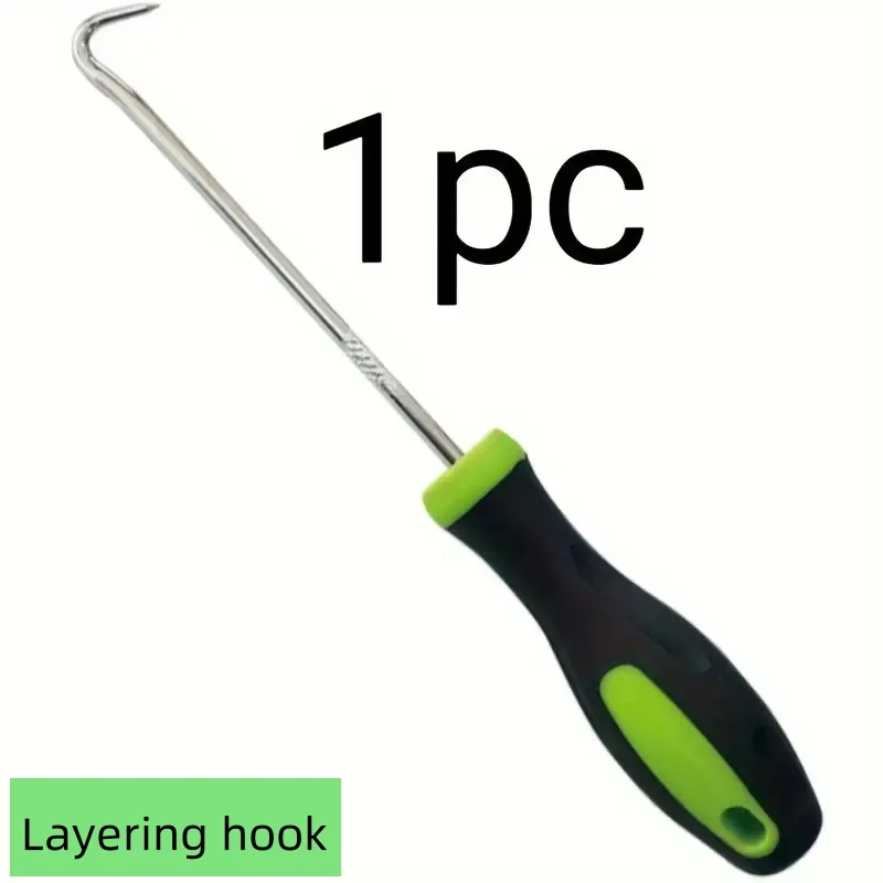 قطعة واحدة من خطافات إزالة مسامير الأرضية على شكل حرف U لشقوق الحديقة ومفاصل الرصف - معدنية مثالية لاستبدال ختم الباب والنافذة