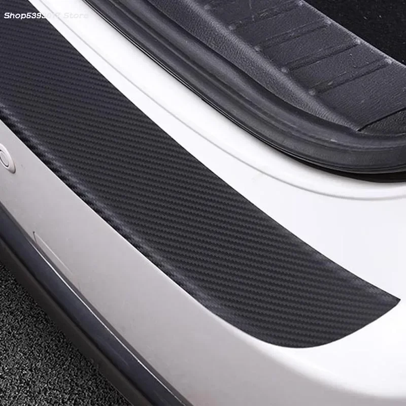 Car Rearguard PU Carbon Fiber Leather Rear Bumper Trunk Fender Sill Plate Protector For Mazda CX5 CX-5 2017 2018 2019 2020 2021