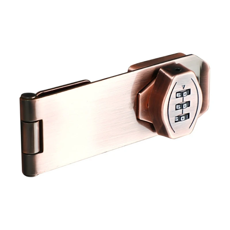 Serratura Hasp senza chiave per armadietto con serratura a combinazione a 3 cifre con codice Drosphip facile da installare