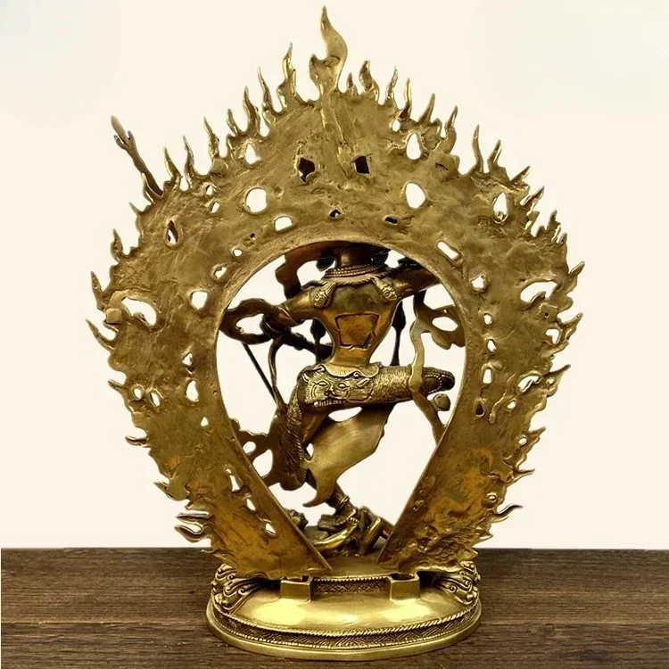 Tibetan Tantra Large King Kong Haimu Buddha Statue Pure Copper Brass Dorji Pam Dharma Protector Ornament Seiko