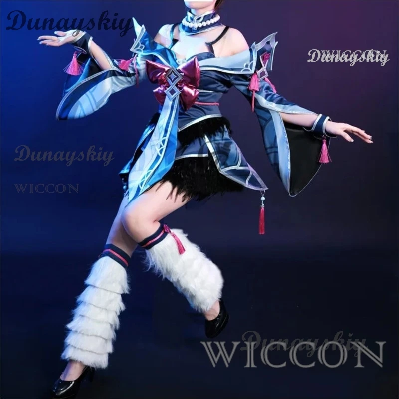 Ahri Snow Moon Kayn Cosplay Costume Game League Of Legends Cosplay Costume Sexy Suit Plush Foot Cover Halloween Gifts