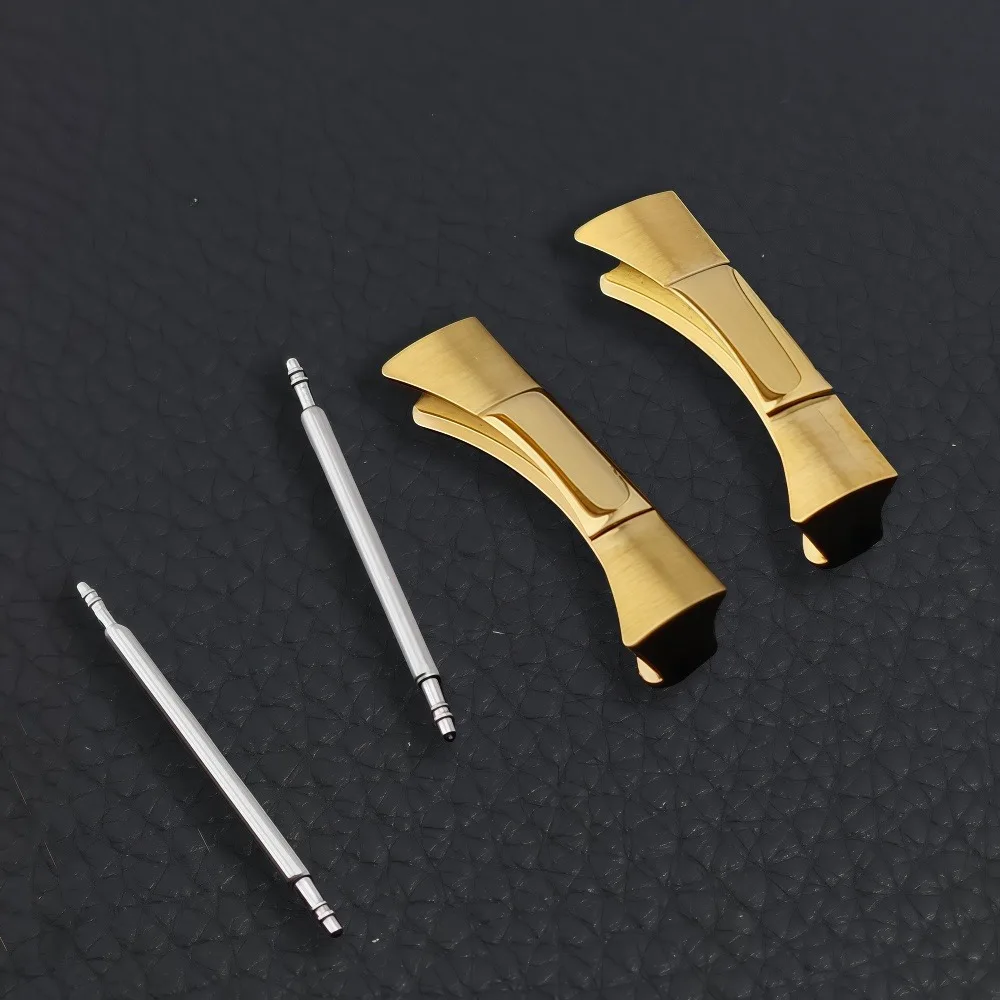 20 مللي متر وصلة نهاية منحنية وصلة نهاية لساعة اليد لساعة اليد حزام من الجلد المطاطي اتصال سلس صالح VK63