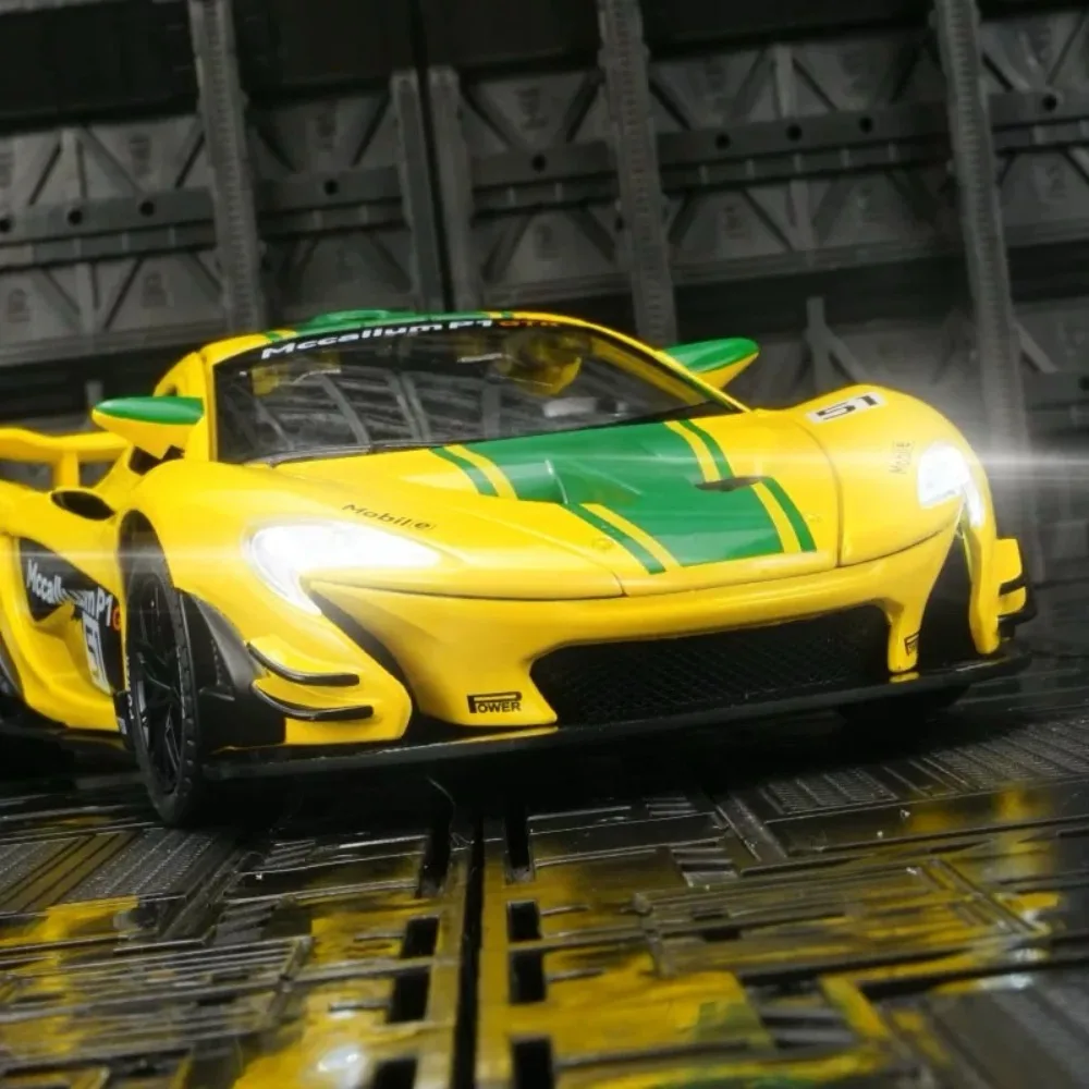 

Масштаб 1:22, P1 GTR Z4, модель игрушечного автомобиля, металлический литой под давлением звук, свет, амортизация, миниатюрные модели суперавтомобилей, подарки для детей