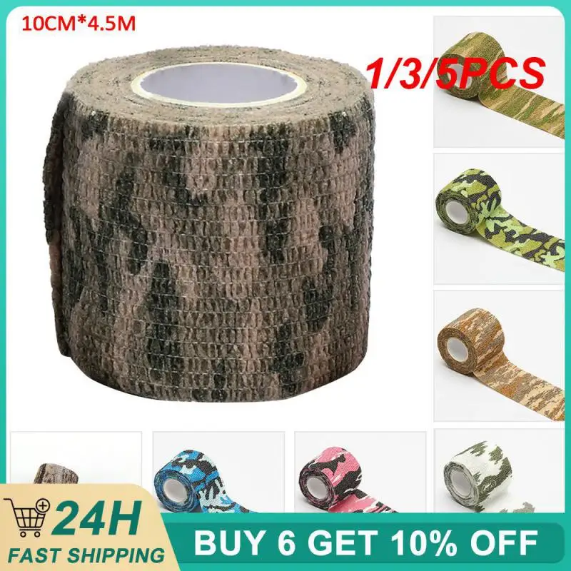 1/3/5PCS Hypoallergenic Stretch Bandage Versatile Wound Care Muscle Support Multifunctional Durable Camouflage Long-lasting