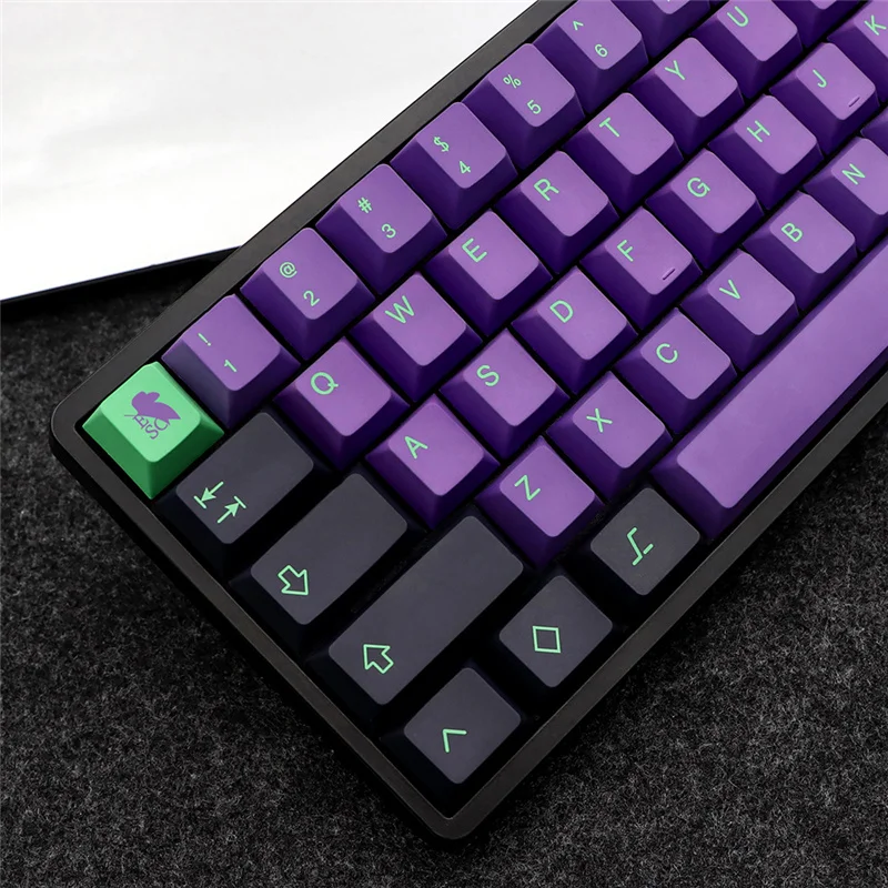 Imagem -04 - Gmk Eva Keycaps Grupo Teclado Mecânico Perfil Cereja Mecha 01 us ru kr jp Versão