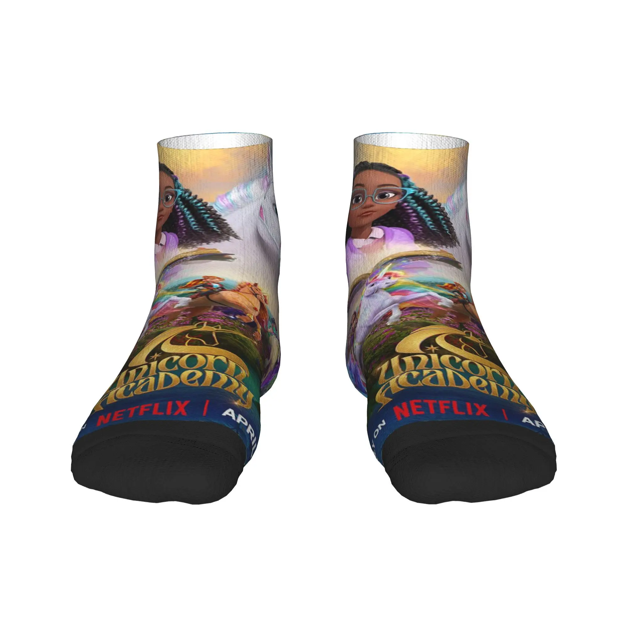 

Носки Unicorn Academy, чулки высокого качества в стиле Харадзюку, всесезонные носки, аксессуары для подарка на день рождения унисекс