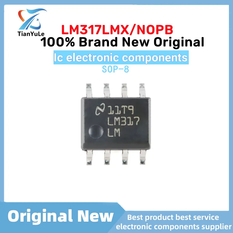 10 PCS LM317LMX Original Integrated Circuits Microcontroller SOP-8 Linear Voltage Regulator LDO IC Chips LM317LMX