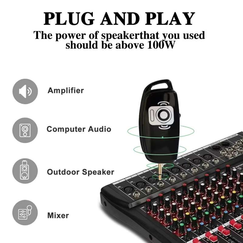 

Профессиональная беспроводная микрофонная система 2,4G для труб, Plug & Play, дальность действия 160 футов, беспроводной приемник и передатчик-ABWY