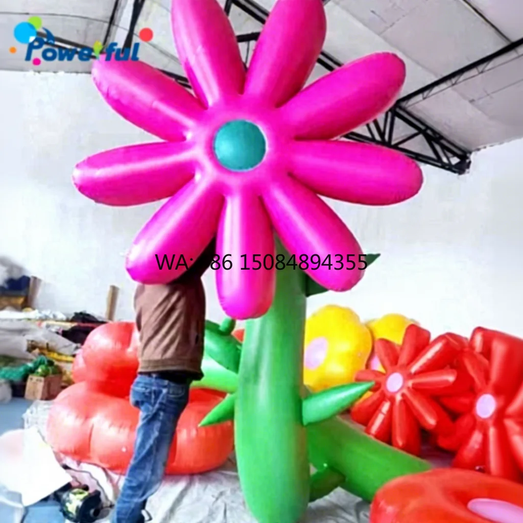 Festival Inflatable Flowers Decoration Advertising Inflatable Flower Balloon for Events-PVC Tarpaulin Easy Setup Customizable