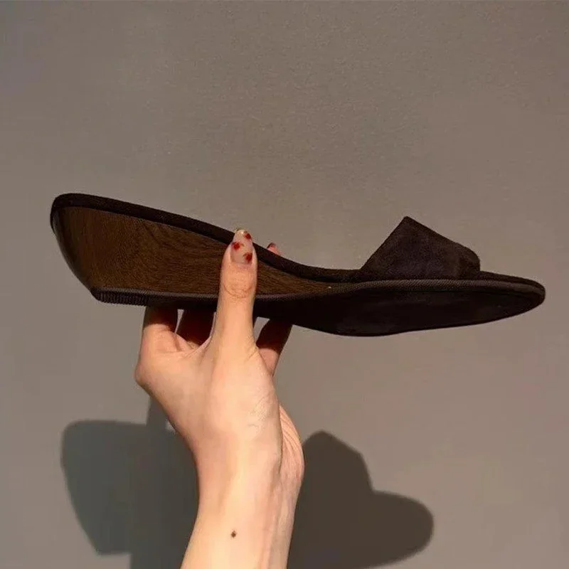 Women Wedges Slippers High Heels Sandals Chunky Shoes Summer 2025 New Designer Open Toe Shoes Slingback Sexy Pumps Flip Flops
