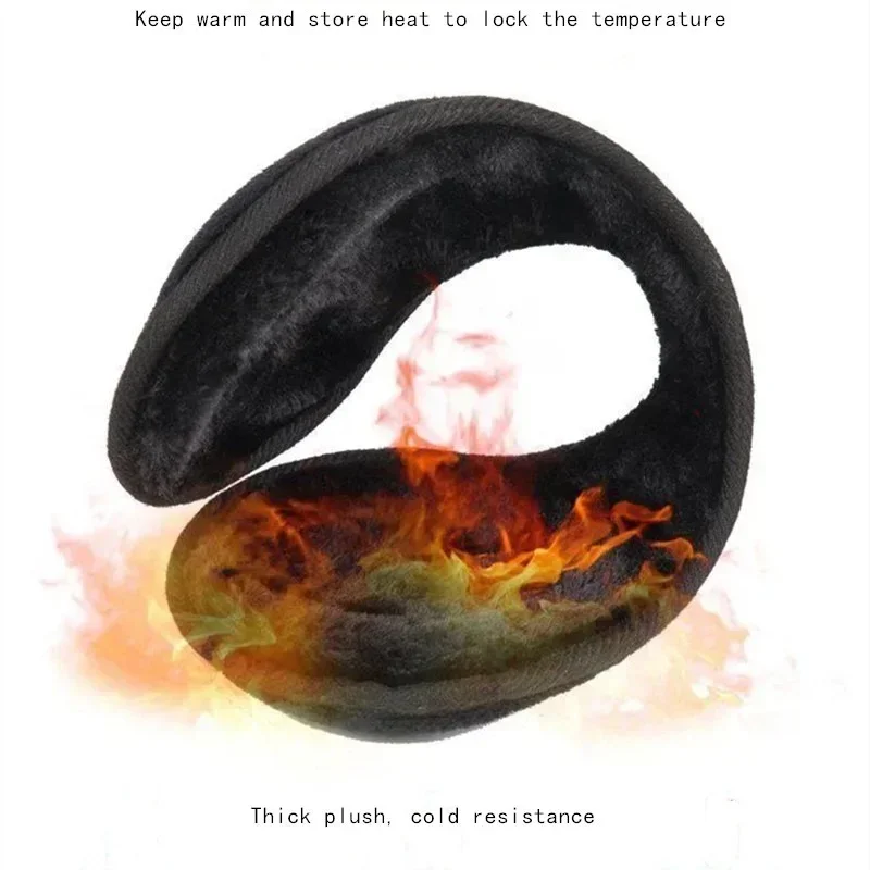 Verdickter Plüsch Outdoor Sport Musik Ohrenschützer Weicher warmer Schutz Winter Ohrabdeckung Ohrmaske mit Ohrhörer für Männer