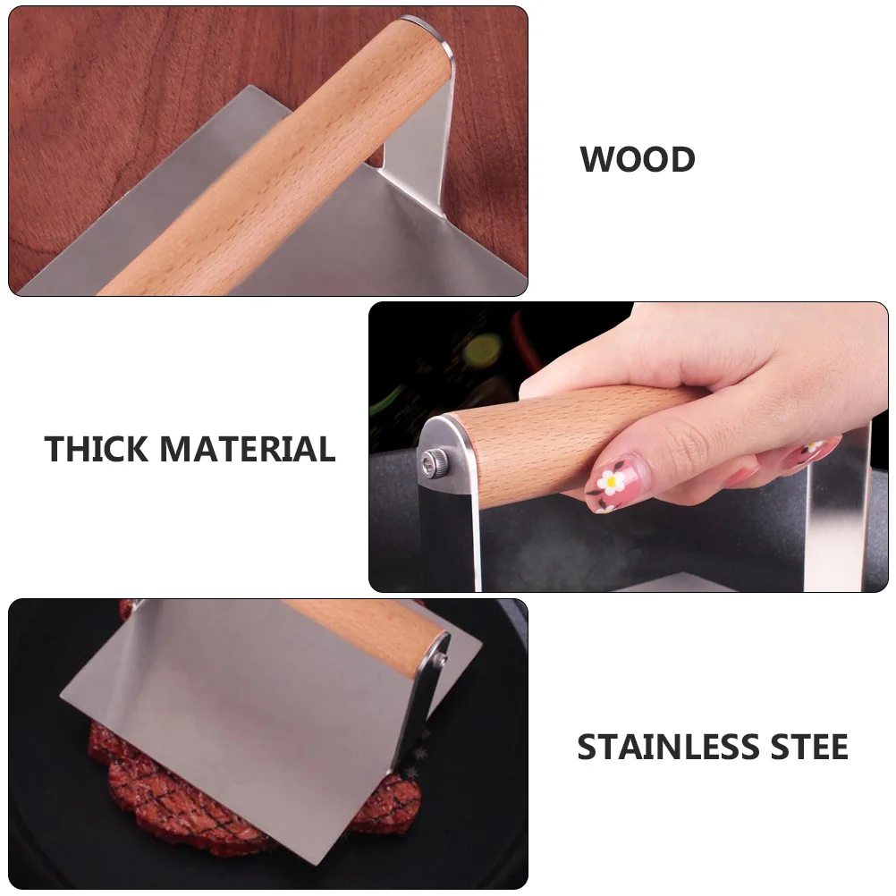 

1Pcs Patty Presser Burger Making Tool Food Grade Meat Pressing Tool Kitchen Gadget Durable Non-Stick Burger Presser