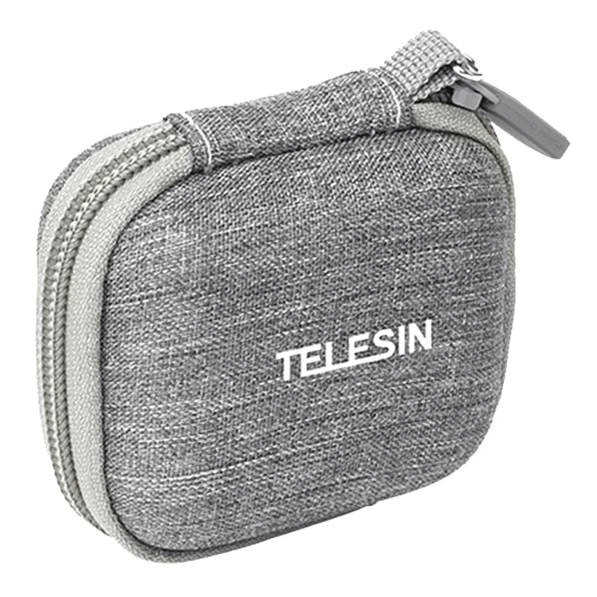 حقيبة تخزين واقية صغيرة من RISE TELESIN لكاميرا الحركة Insta360 GO3 GoPro 12 Hero 12 11 10 9 صندوق مقاوم للماء باللون الرمادي