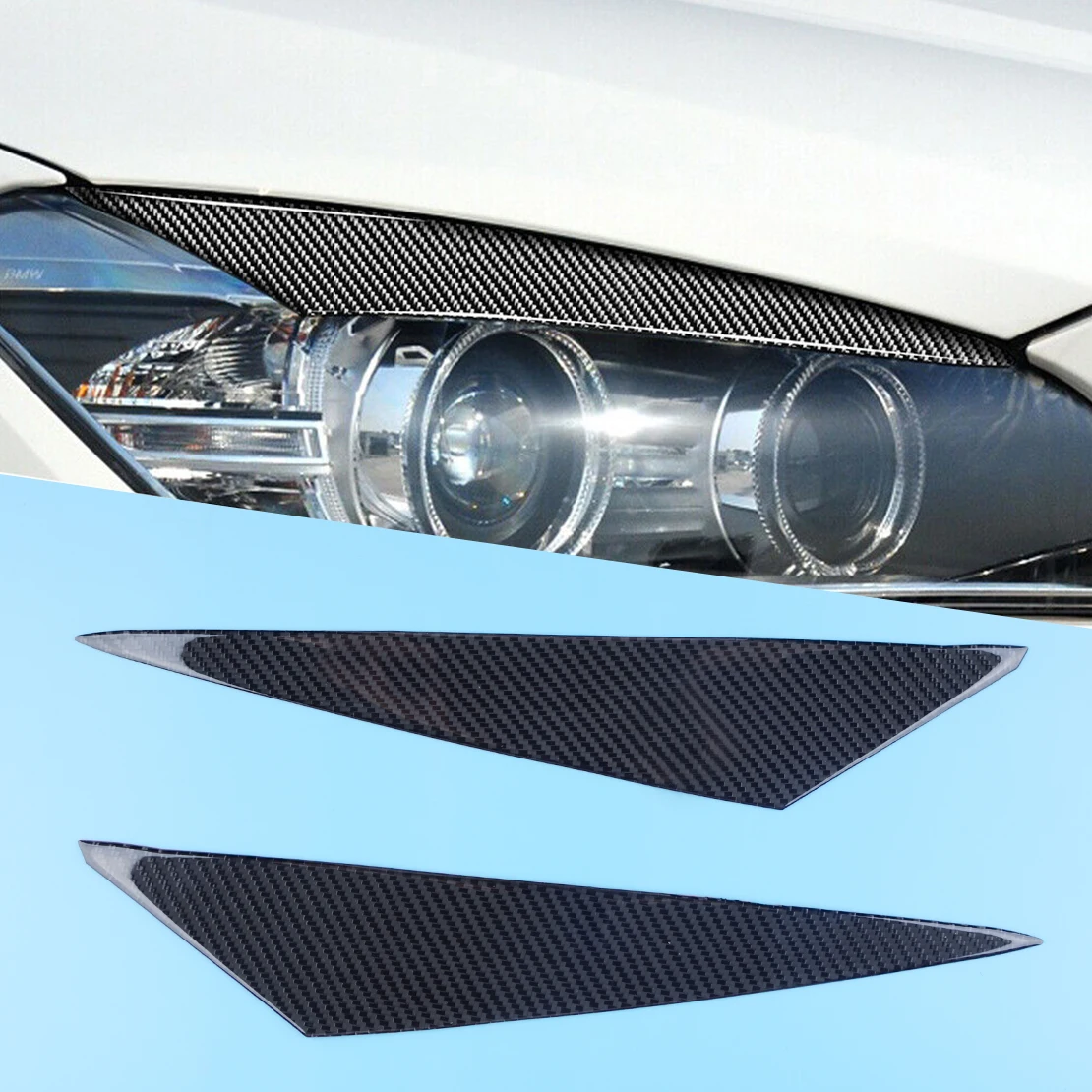 

1 пара, накладки на автомобильные фары для BMW X1 E84 2009 2010 2011 2012 2013 2014