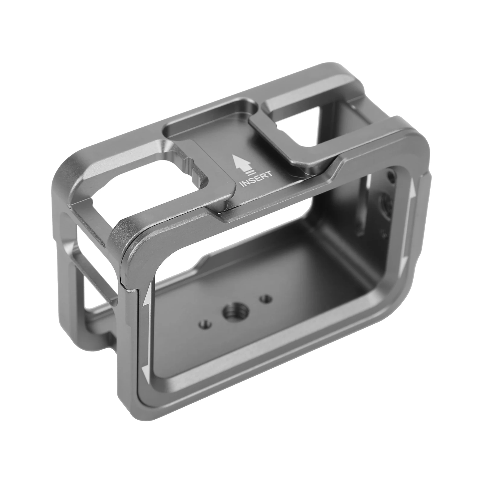 Aluminium Alloy Case for OSMO Action Camera Housing Shell Case Protective Cage with 2 Cold Shoe Mount