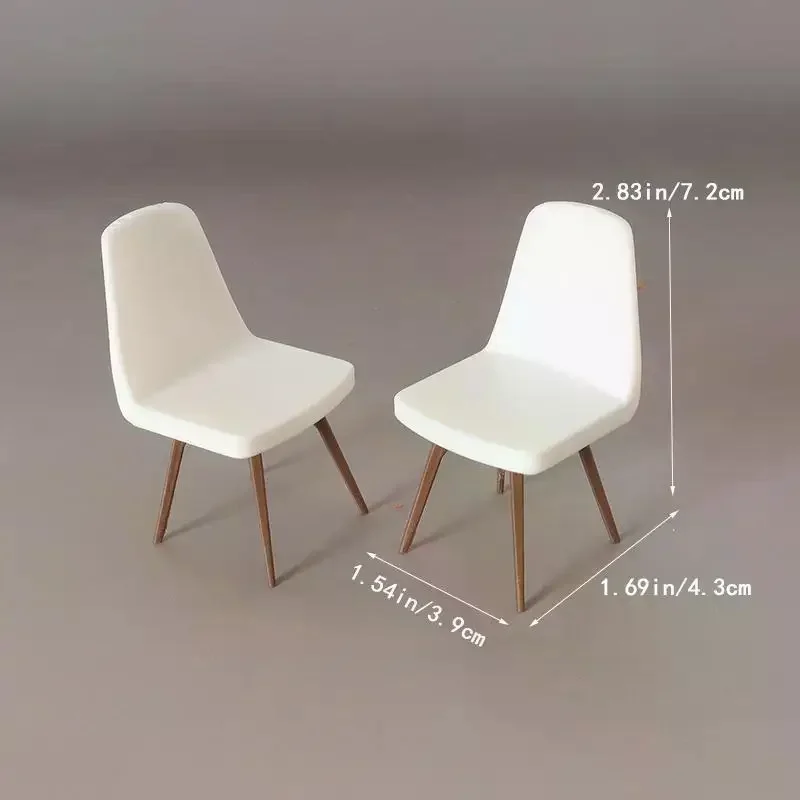 1/12 Miniaturowe krzesło do domku dla lalek, model mebla, akcesoria do dekoracji domku dla lalek, zabawki do udawania dla dzieci, prezent