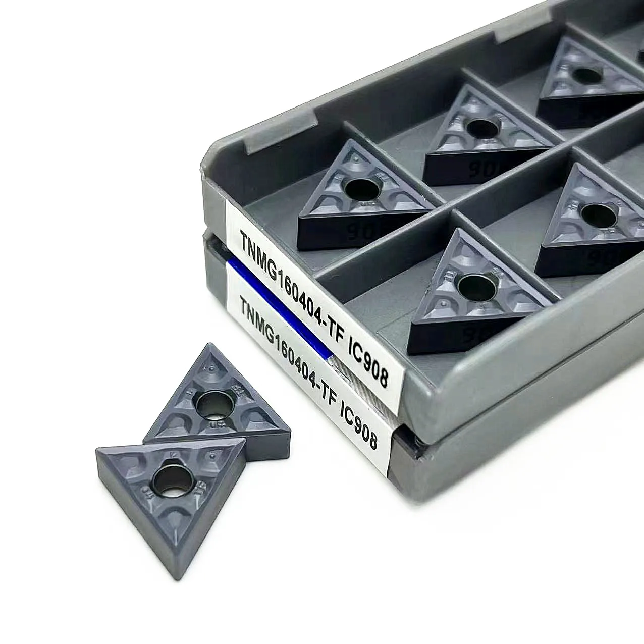 10PCS TNMG160404 TNMG160408 TF IC907 908 External Turning Tools CNC high quality Carbide inserts turning tool Cutting tool