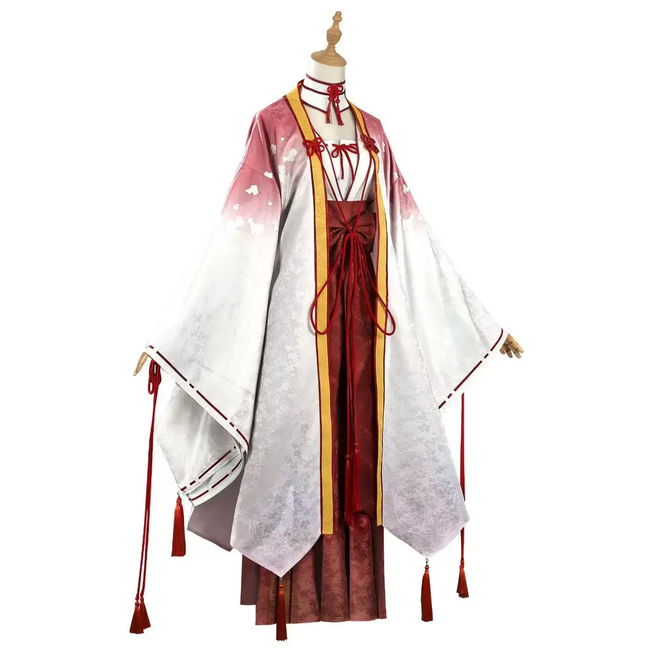 

Cosplay Anime Costume Senren Banka Asakura Yohane Cosplay Costume Red Miko Skirt Ancient Style