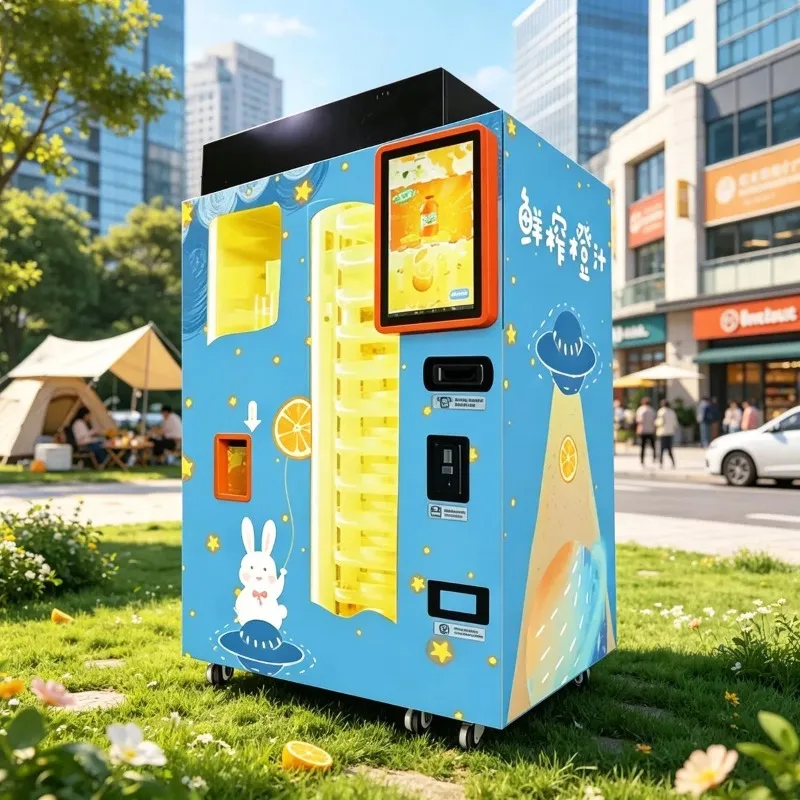 Innovative Cashless Fresh Juice Vending Machine for Wholesale Distribution