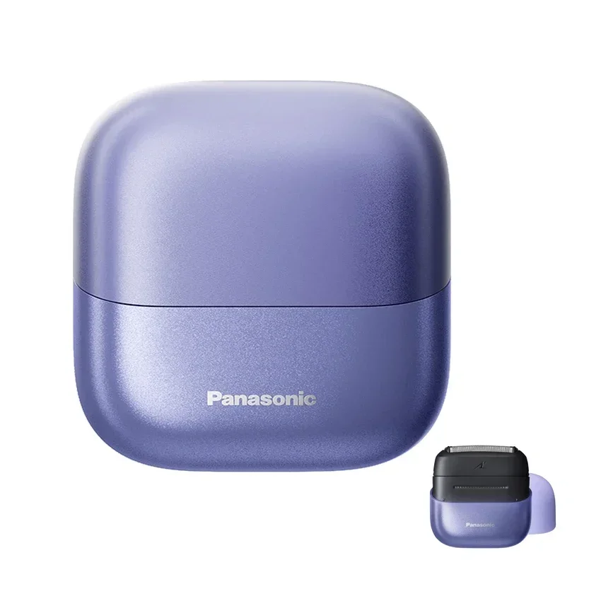 ماكينة حلاقة يمين للسفر من باناسونيك للنساء، ماكينة حلاقة كهربائية محمولة مع شحن USB-C، نظام قطع 3 شفرات للجفاف/الرطب