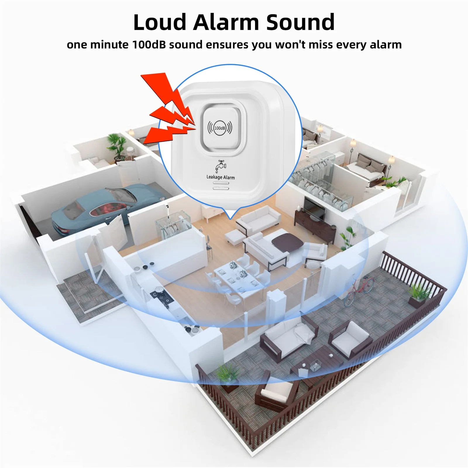 KERUI 100db Tuya Smart WIFI детектор утечки воды датчик утечки воды для защиты дома