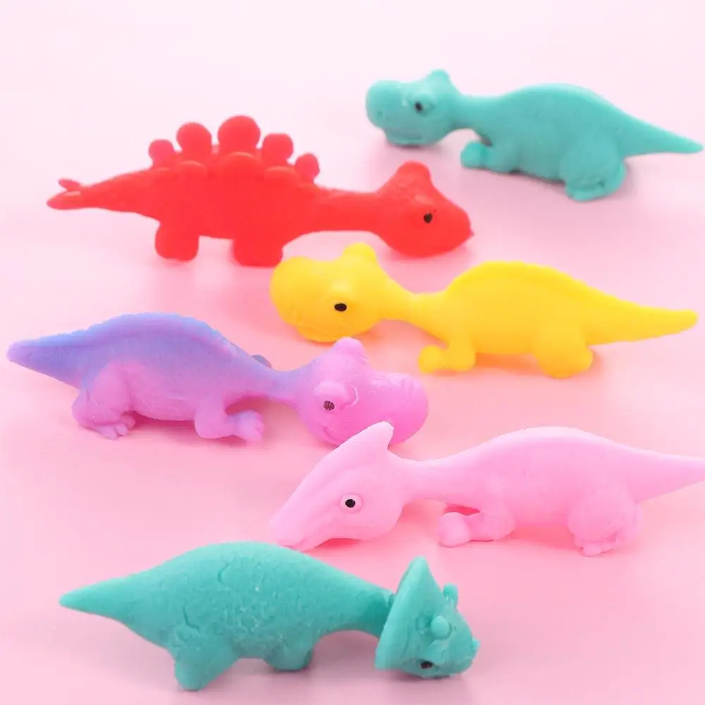 Fun Tricky Launch Dinosaur Stretchy Toy Elastic Finger Ejection Dinosaur Funny Sticky Flying Finger Birds Party Favors