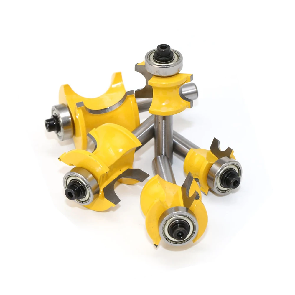 

Электроинструменты Фрезы Домашний хвостовик Деревообработка Желтый/Серебристый твердосплавный сплав Угловой фрезерный станок Фреза по дереву