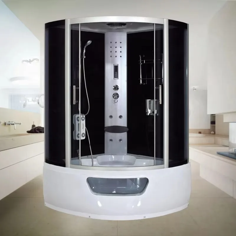 Multi-functional Computer Dry Wet Steaming LED Light Wave Sauna Steam Room Sliding Open Tray For Hotel Apartment