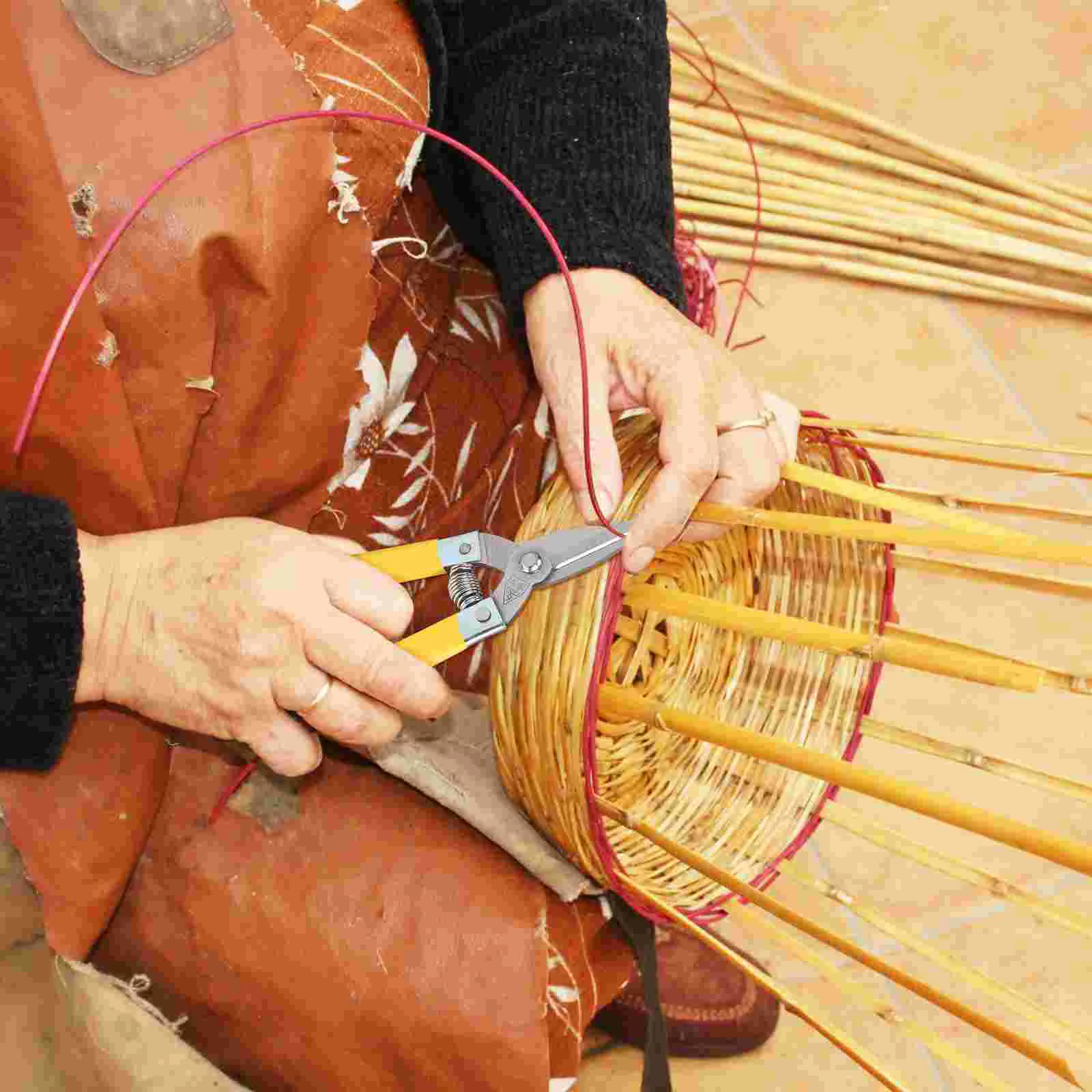 Rattan Weaving Tools Basket Kit Wicker Repair Auxiliary Repairing for Plastic Metal Prying