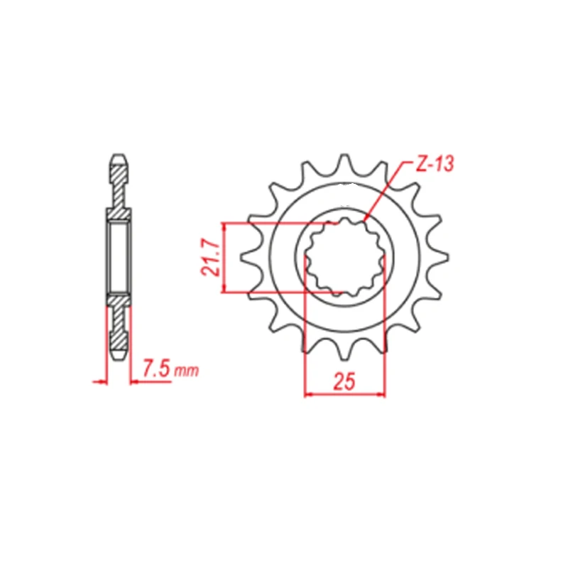 520-16T 16 Tooth Front Sprocket Gear Cam For Kawasaki ZX-6R ZX6R ZX600 Ninja ZX636 ZX 6R 600 636 ABS KRT Edition 07-15 13-2018