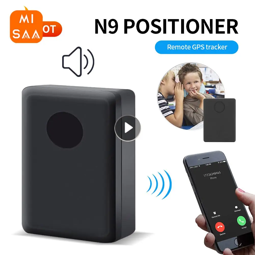 N9 GPS Tracker Upgrade MINI GSM AUDIO LISTENING BUG 2x SENSITIVE MICROPHONE Ear Bug Device Retainer Tracker Loss Preventers