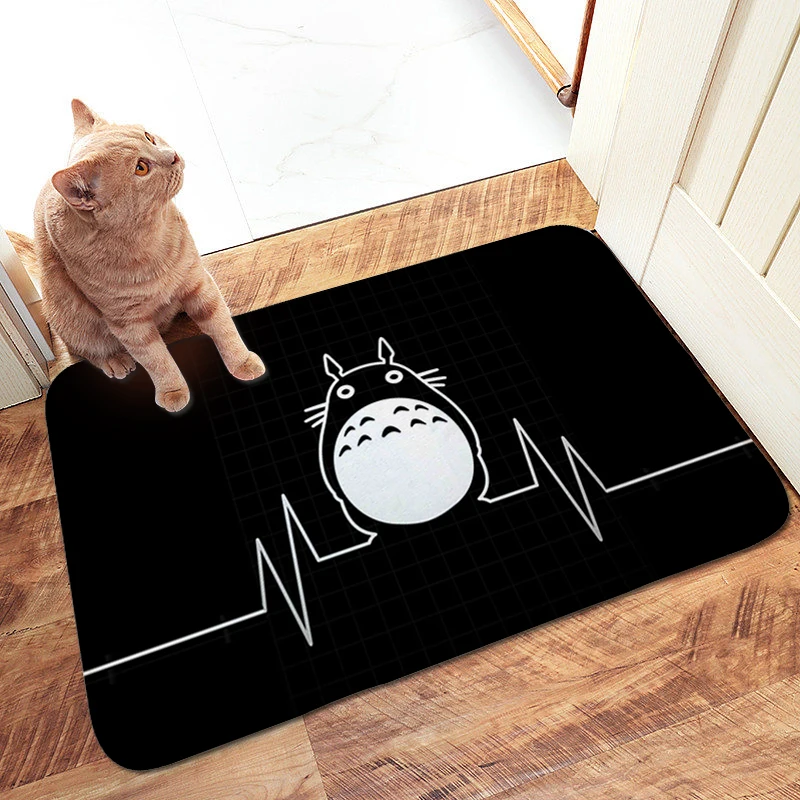 Bathroom Rug Z-TOTOROs Aesthetic Children's Bedroom Carpet Home Entrance Mat for Hallway Entrance Door Doormat Living Room Foot