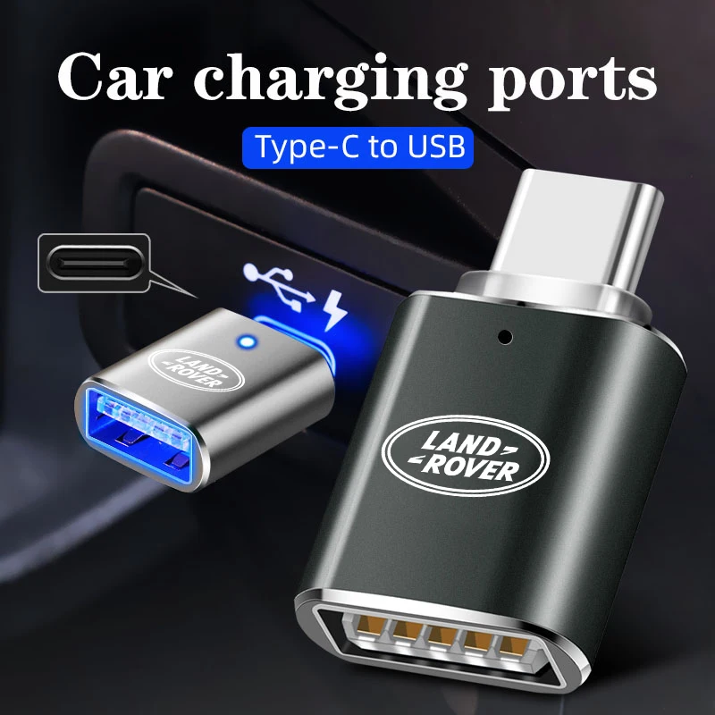 Car Type-C To USB 3.0 Adapter Flash Drive Read Connector For Land Rover Range Rover Evoque Velar Defender Discovery Freelander