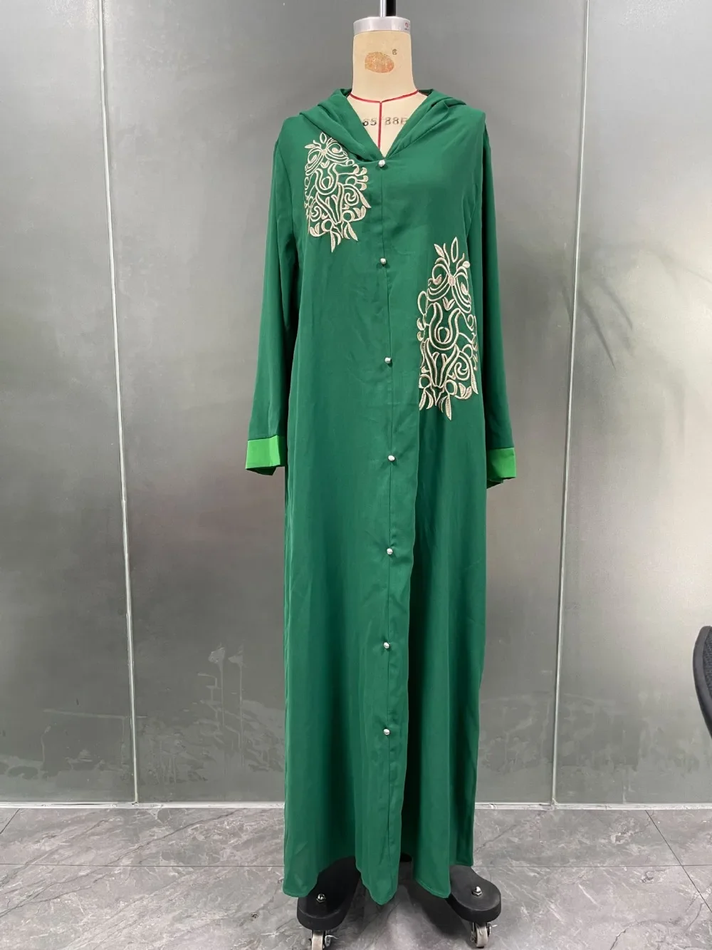 Eid Muslim Hooded Dress for Women Arab Dubai Abaya Dresses Jalabiya Moroccan Kaftan Button Maxi Long Dresses Robe Party Ramadan