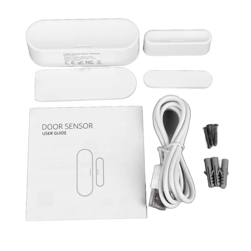 

Door Open Closed Detectors Push Alarm Wireless Window Detector Door Open Contact Sensor For ZigBee