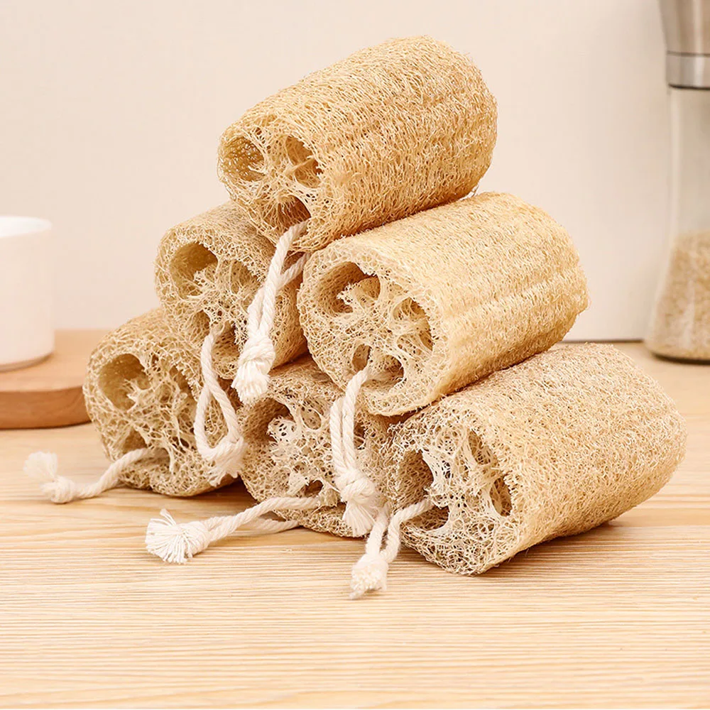 Environmentally Friendly Long Root Loofah Network Dishwashing Towel For Household Cleaning