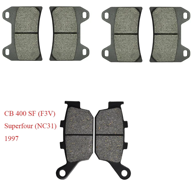 

Motorcycle Brake Pads Front&Rear For Honda CB400 CB 400 SF F3V Superfour NC31 1997 97 Super Four