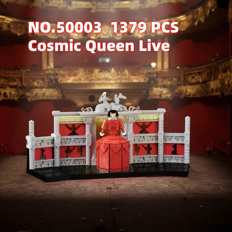 1379pcs Cosmic Queen Building Blocks NO.50003 Creative Model Stage Bricks Toys Desktop Ornament Educational Collection for Kids